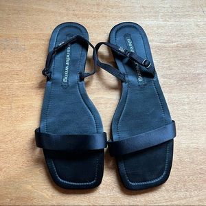 Alexander Wang Ryder Flat Sandals in Black